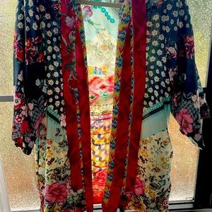 Johnny Was Reversible Silk Kimono